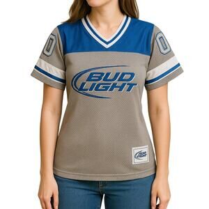 Vintage 90s Women's Medium Bud Light Jersey Tee